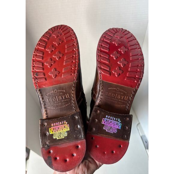 Bed Stu Glaye Tall Riding Knee High Boots Rustic Teak 8.5 - Picture 13 of 13